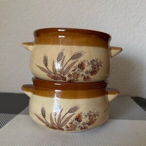Vintage Stoneware Soup Bowls